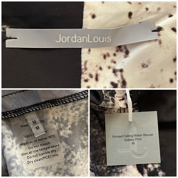 NWT Jordan Louis Falling Water Sleeveless Blouse - Picture 3 of 6